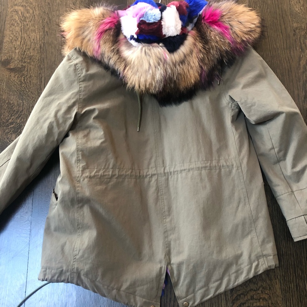 Mlle Paris Mini Parka With Multi Patchwork - image 2